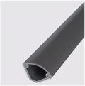 Self-Adhesive Corner Cord Cover, PVC Cable Floor Strip Protector, Wire Management Solution for Home Office, Black (Model NO.3) - Tidy Up Your Space!