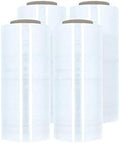 PSBM 256 Rolls 12 Inch x 1500 Feet 80 Gauge Stretch Film/Wrap, Heavy Duty Industrial Strength Clear Shrink Plastic Wrap for Moving, Packing, Shipping, Pallet Wrapping & Storage