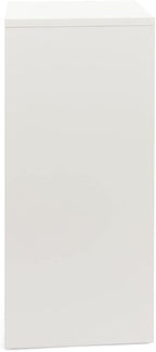 Displays2go, Gallery Display Column, Laminated Particle Board and Melamine Construction – White Laminate Finish (WDCUBEWHT2)
