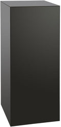 shopPOPdisplays Black Economy Display Pedestal - Expanded PVC - Lightweight, Portable & Durable for Events, Trade Shows - 50 lb. Capacity (15" W x 15" L x 30" H)