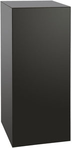 shopPOPdisplays Black Economy Display Pedestal - Expanded PVC - Lightweight, Portable & Durable for Events, Trade Shows - 50 lb. Capacity (18" W x 18" L x 36" H)
