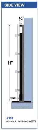 2 in 1 Bundle - Outside Mount Door Flood Barrier Shield (5127MA) + Door Flood Barrier Threshold (319MA), size: (24'' x 48'')