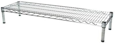 Shelving Inc. 14" d x 48" w Chrome Wire Shelving with 1 Tier Shelf, Weight Capacity 800lbs Per Shelf
