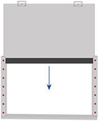 2 in 1 Bundle - Outside Mount Door Flood Barrier Shield (5127MA) + Door Flood Barrier Threshold (319MA), size: (36'' x 48'')