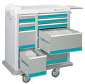 MSEC, Full Sized Medication Punch Card Cart, 400 Card Capacity, No Trim, Beige (Green Trim)