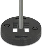 Vispronet Commercial-Grade Canopy Weight Plates 44lb - Set of 4 Steel Base Plates for Pop Up Canopy Tents