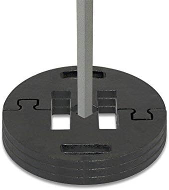 Vispronet Commercial-Grade Canopy Weight Plates 44lb - Set of 4 Steel Base Plates for Pop Up Canopy Tents