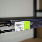| Wire Shelf Ticket and Label Holder with Protective Window for Label Inserts | Perfect for Metro Style Shelves | 44.5" | 50 Pack | Clear