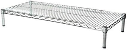 Shelving Inc. 24"d x 60"w Chrome Wire Shelving with 1 Tier Shelf, Weight Capacity 800lbs Per Shelf