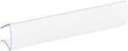 SmartSign Shelf Clip Label Holder | 0.875" x 6" Clear Plastic, for .75" Thick Shelves, 10 Holders/Pack