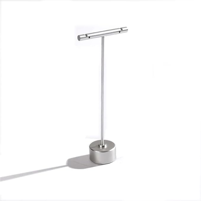 GISELA D 4Pcs Sliver Metal Earring T Bar Stand Retail Display Holders for Show, Jewelry Online Stores Photography Display Props (Sliver 4pcs)