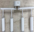 Bojim LED Track Lighting Close to Ceiling for Kitchen, White Tracking Light Fixture for Living Room, Flexibly 4 Lights Head Adjustable Arms Spotlight for Studio, GU10 Socket, Bulbs Not Included