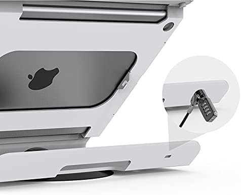 Tablet Stand for Desk Compatible with 10.2" iPad 7 8 9, All Metal, 360 Swivel Base, Anti Theft Tablet Retail Stand - BSC102WT