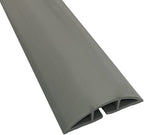 Kable Kontrol Floor Cord Cover kit - 15 Feet Long Gray Plastic Cable Protector, Hides Cords and Conceals Wires, for Extension Cord Cable Management, Channel Size 0.75” W x 0.43” H