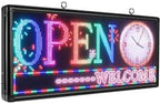 P6 Programmable LED Sign, 40"x18" Outdoor Digital Display Board with Custom Scrolling Text,Electronic Message Board for Business Advertising, Waterproof Marquee Ticker