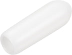 uxcell 20pcs Rubber End Caps 4mm(5/32") ID Vinyl Round End Cap Cover Screw Thread Protectors White