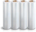 Alliance Stretch Film Hand Bundling - Clear, 18" x 1500ft, 80 Gauge, 4 Pack, Industrial Heavy Duty Shrink Wrap for Packing, Shipping, Pallet, and Moving Supplies
