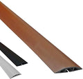 Electriduct D-2 Low Profile Rubber Duct Cord Cover Floor Cable Protector - 25 Feet - Brown (Raw Rubber Material)