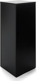 Displays2go, Portable Gallery Pedestal, Laminated Particle Board, Melamine Construction – Black Finish (WDCUBEBLK3)
