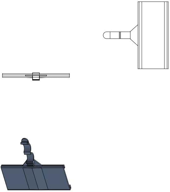 Hanging C-Channel Ticket Holder for Wire Store Fixtures | 3" W X 1.25" H | 50 Count