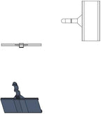 Hanging C-Channel Ticket Holder for Wire Store Fixtures | 3" W X 1.25" H | 50 Count
