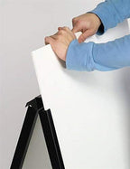A-Frame Sidewalk Sign for 22x28 Poster Boards, Free-Standing, Double-Sided Real Estate Display Fixture for Outdoor Use, Poster Boards Not Included - Black, Steel