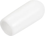 uxcell 20pcs Rubber End Caps 6mm ID Vinyl Round End Cap Cover Screw Thread Protectors White