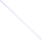 Pro Painter Shelf Label Strips, 100 Pack, 1.5'H, Clear Plastic Front/White Back, Fits 48' Long Shelf, Easy to Install, Protects Labels, Barcode Readable