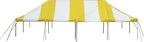 TentandTable 20' x 40' Premium Canopy Tent, Yellow/White, Outdoor Pole Tent, 80-160 Person Capacity for Parties, Weddings, Events, Commercial and Residential Use, Large Heavy Duty Vinyl Canopy Tents