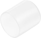 uxcell 20pcs Rubber End Caps Protective Caps 27mm(1 Inch) ID Vinyl PVC Round Tube Bolt Cap Cover Screw Thread Protectors, Clear