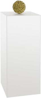 shopPOPdisplays White Expanded PVC Display Pedestal - Lightweight, Portable & Durable for Events, Trade Shows - 50 lb. Capacity (18" W x 18" L x 30" H)