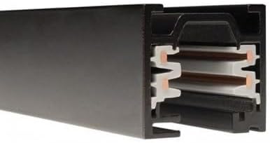 WAC Lighting WT4-RTL-BK W Track W2 120V 2-Circuit Recessed Track, 4-Feet