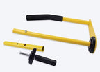 Pallet Stretch Film Packing Machine Shrink Wrap Dispenser Holder for 18 inch and 20 inch, Yellow