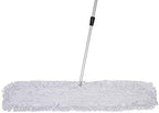 Commercial Dust Mop – 48 Inch Floor Sweeper for Hardwood, Reusable Cotton Mop Head, Extendable Handle, Dry Mop for Floor Cleaning & Janitorial Supplies
