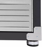 Heavy Duty Storage Solid Stainless Steel Cabinet with Lockable, Adjustable Shelf, Metal Garage Organizer (Graphite, 48" W x 24" D x 72" H)