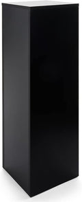Displays2go, Laminated Gallery Display Cube, Particle Board, Melamine Construction – Black (WDCUBEBLK4)