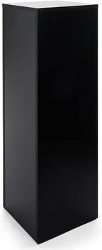 Displays2go, Laminated Gallery Display Cube, Particle Board, Melamine Construction – Black (WDCUBEBLK4)