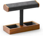 Oirlv Solid Wood Watch Display Stand T-bar Watch Stand for Men and Women Jewelry Accessory Organizer for Store and Home(SM19102)