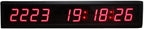 AZOOU 1.8-inch 10 Digits with Red Color LED Timer Countdown/up Wall Mounted Clock with Days Hours Mins Secs