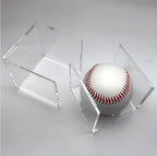 Baseball & Golf Ball Display Case Acrylic Cube Square Clear Memorabilia Display & Storage Sports Official Baseball Accessories (Baseball Case, Standard)
