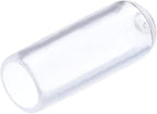 uxcell 20pcs Rubber End Caps 5mm(3/16") ID Vinyl PVC Round Tube Bolt Cap Cover Screw Thread Protectors Clear