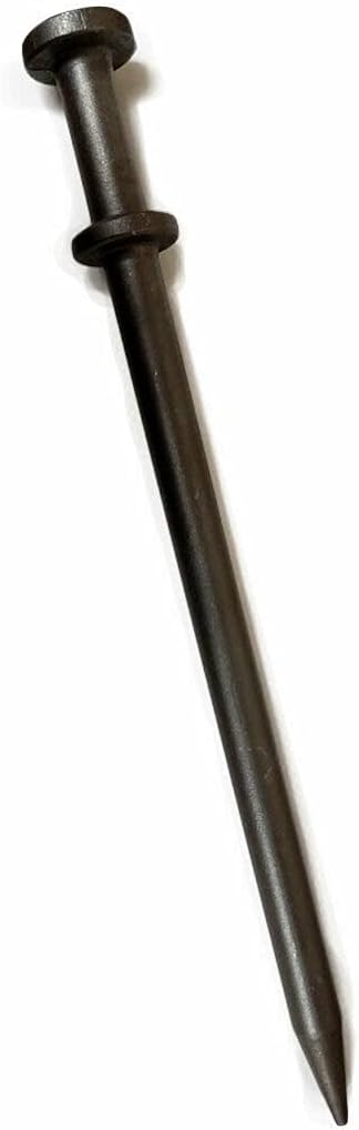 Double Head Tent Stakes - Heavy Duty Steel Tent Stakes, Versatile Ground Spikes to Anchor Commercial Inflatables, Party Tents, and Outdoor Camping Shelters, 1 x 40 Inch, 10-Pack
