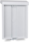 SourceOne 8.5” x 11” Outdoor Realtor Style Brochure Holder with Lid – White – UV Resistant