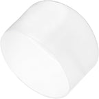 uxcell 4pcs Rubber End Caps 70mm ID Vinyl Round Tube Bolt Cap Cover Screw Thread Protectors Clear, 40mm Height