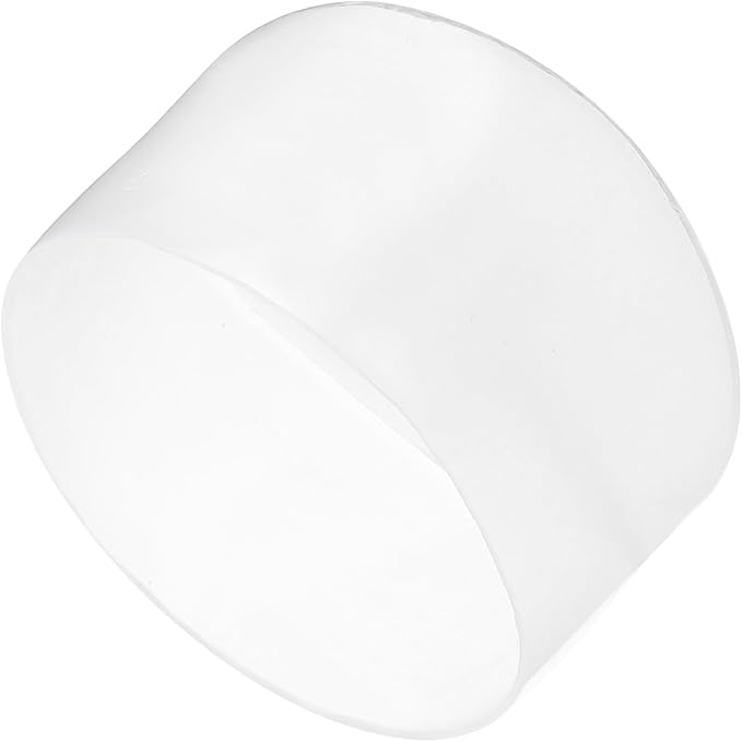 uxcell 4pcs Rubber End Caps 70mm ID Vinyl Round Tube Bolt Cap Cover Screw Thread Protectors Clear, 40mm Height