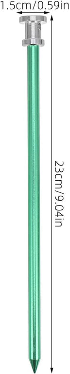 Cabilock 8pcs Aluminum Alloy Tent Pegs Lightweight Camping Stakes Backpacking Tent Accessories for Outdoor Use Random Color