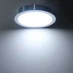 YGS-Tech LED Under Cabinet Lighting Kit, 1020 Lumens LED Puck Light, 5000K Daylight White, CRI90+, Touch Dimming, Silver Trim All Accessories Included, for Kitchen, Closet Lights, Safe Light, 3-Pack