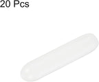 uxcell 20pcs Rubber End Caps 1.8mm ID Vinyl Round Tube Bolt Cap Cover Thread Protectors White