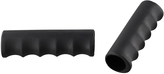 2Pcs Rubber Handle Cover Wheelbarrow Rubber Non-Slip Ergonomic Weatherproof Round Handle Grip Covers For Garden Carts(118 x 28mm)