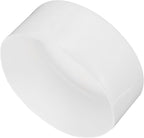 uxcell 4pcs Rubber End Caps 120mm ID Vinyl Round End Cap Cover Screw Thread Protectors White, 50mm Height